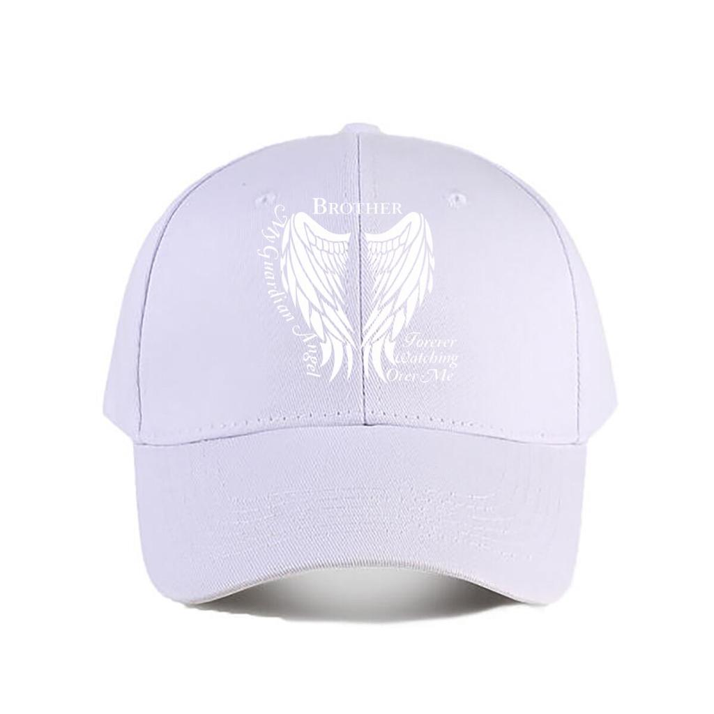 Brother Guardian Angel Wings Vinyl Sticker Baseball Cap Fashion Unisex Sunhat Womens Outdoor Sports