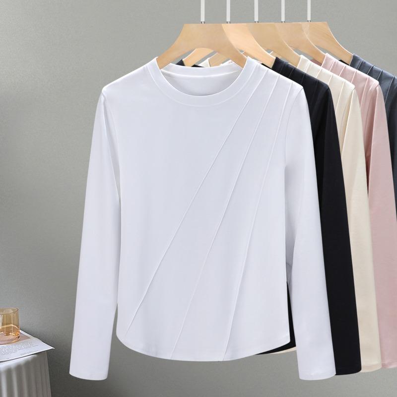 Khmer Long-sleeved Women's Autumn Thin Mercerized Cotton Trendy Summer and Autumn Top Design Sense Inner Bottoming Shirt