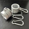 2Pcs 360 Degree Rotating Flag Mounting Ring Silver Spinning Flag Pole Kit  Diameter Flagpole
