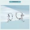 Avle S925 Sterling Silver Cat Ear Stretch Earrings