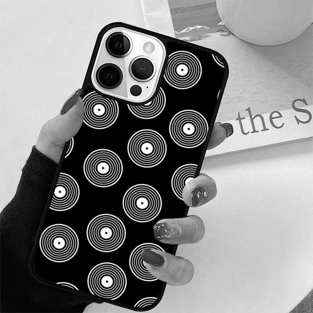 Vinyl Record Blue Label Music Classic Phone Case Cover For iPhone 17 Air 15 16 Pro Max 14 13 12 11 Pro Max Plus