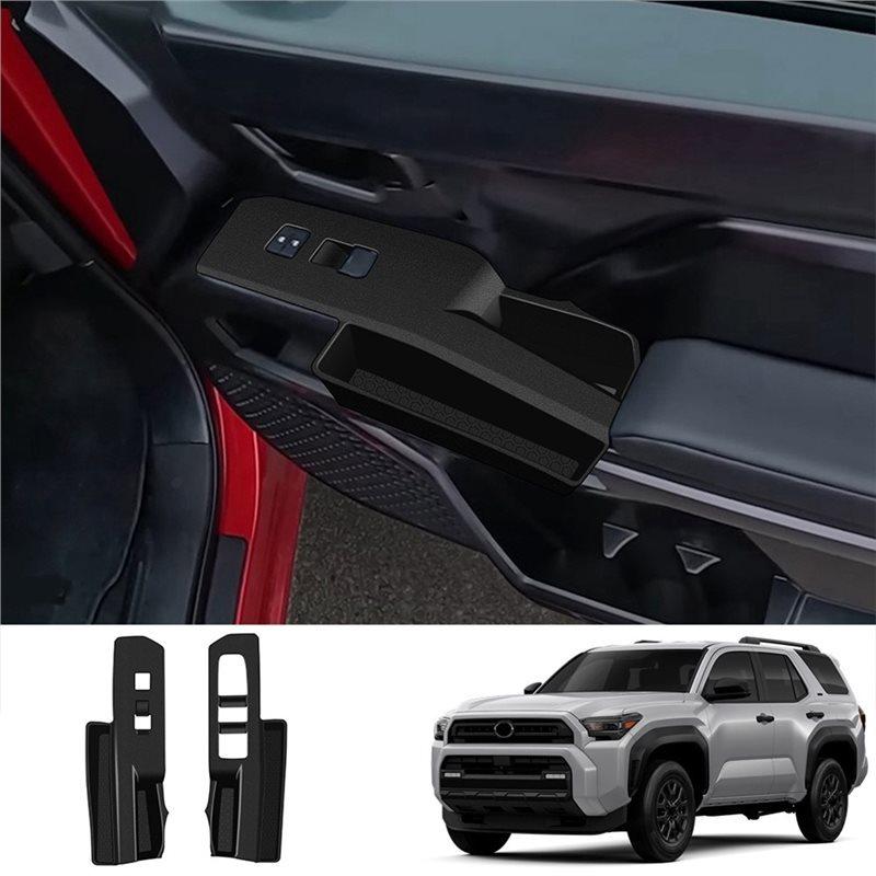 Silicone Glass Switch With Pocket Door Armrest Storage Box Interior Decoration Accessories For Toyota 4Runner 2024 2025