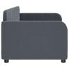 Daybed Dark Grey 80x200 Cm Velvet