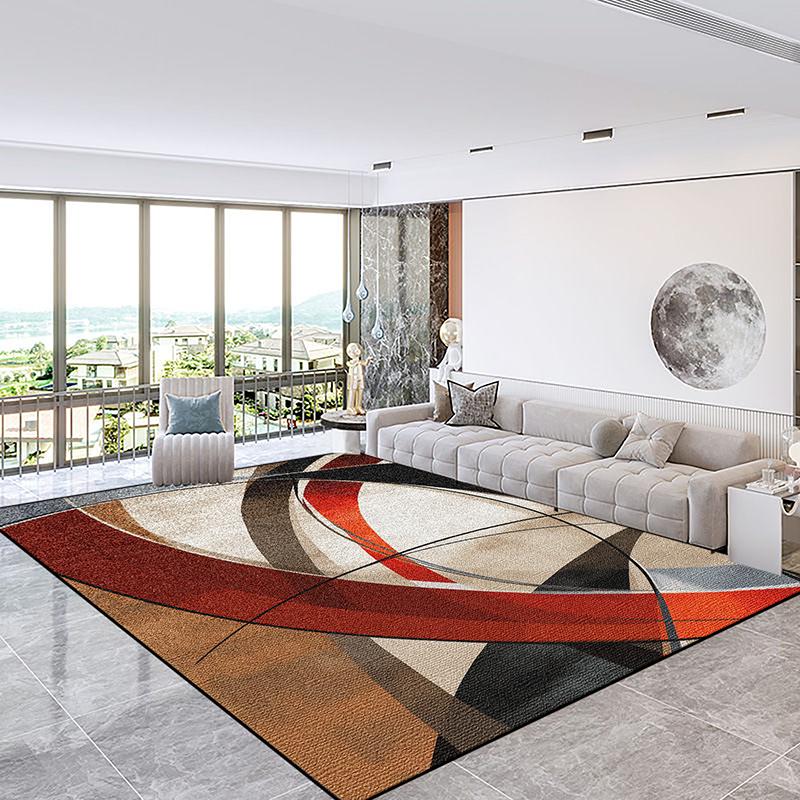 Nordic Light Luxury Large Area Rugs for Living Room Abstract Decoration Sofa Side Carpets Easy Clean Bedoom Cloakroom Floor Mats