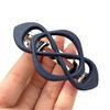 Hair Barrette Retro Style Hollow Metal Spring Design Back Head Hair Clip Women Matte Finish Hair Accessories