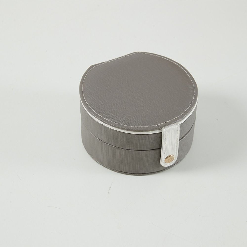 Multilayer Earrings Storage Case Mirror Mini Jewelry Display Box Jewelry Packing Bag Outdoors