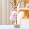 Cute Alpaca Keychain Cartoon Child Backpack Decorative Pendant Plush Doll Gift