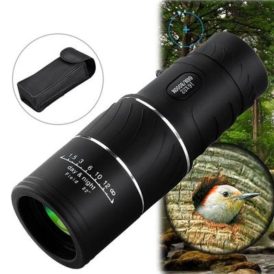 Monokulárny ďalekohľad Outdoor Hd Vreckový Cestovné Nástroje Plastový Vodotesný Turistický Ďalekohľad Čierny Ďalekohľad Cestovný Nástroj 16x52