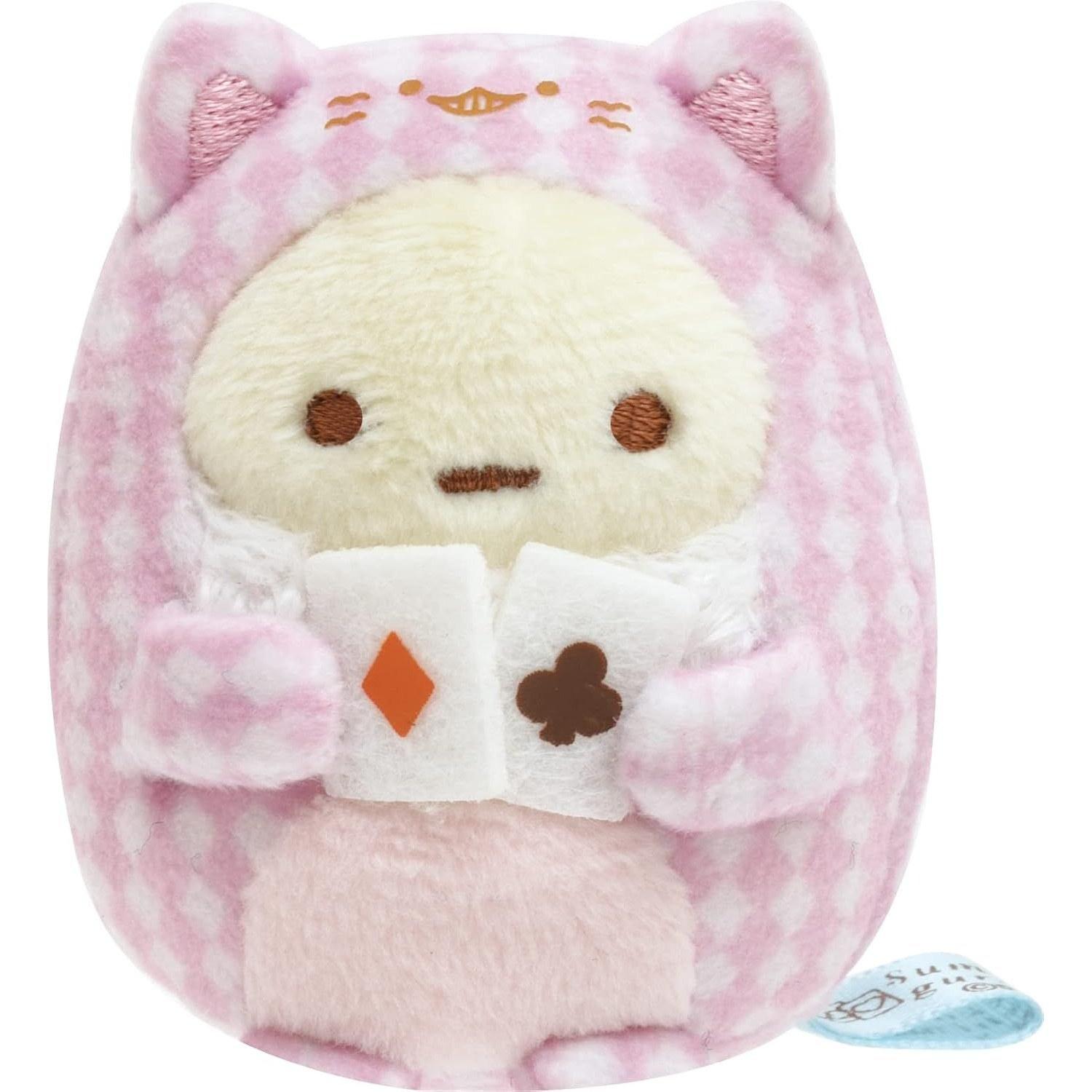 San-X Sumikko Gurashi Mysterious Country Mini Plush Toy Tapioca (Cheshire Cat) MF65301