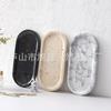 Natural Marble Soap Dispenser Tray Hotel Bathroom Vanity Organizer Modern Minimalist Decorative Serving Dish