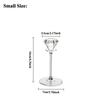 Clear Crystal Glass Candlestick Table Centerpiece Candle Holders for Wedding Party Living Room Decor