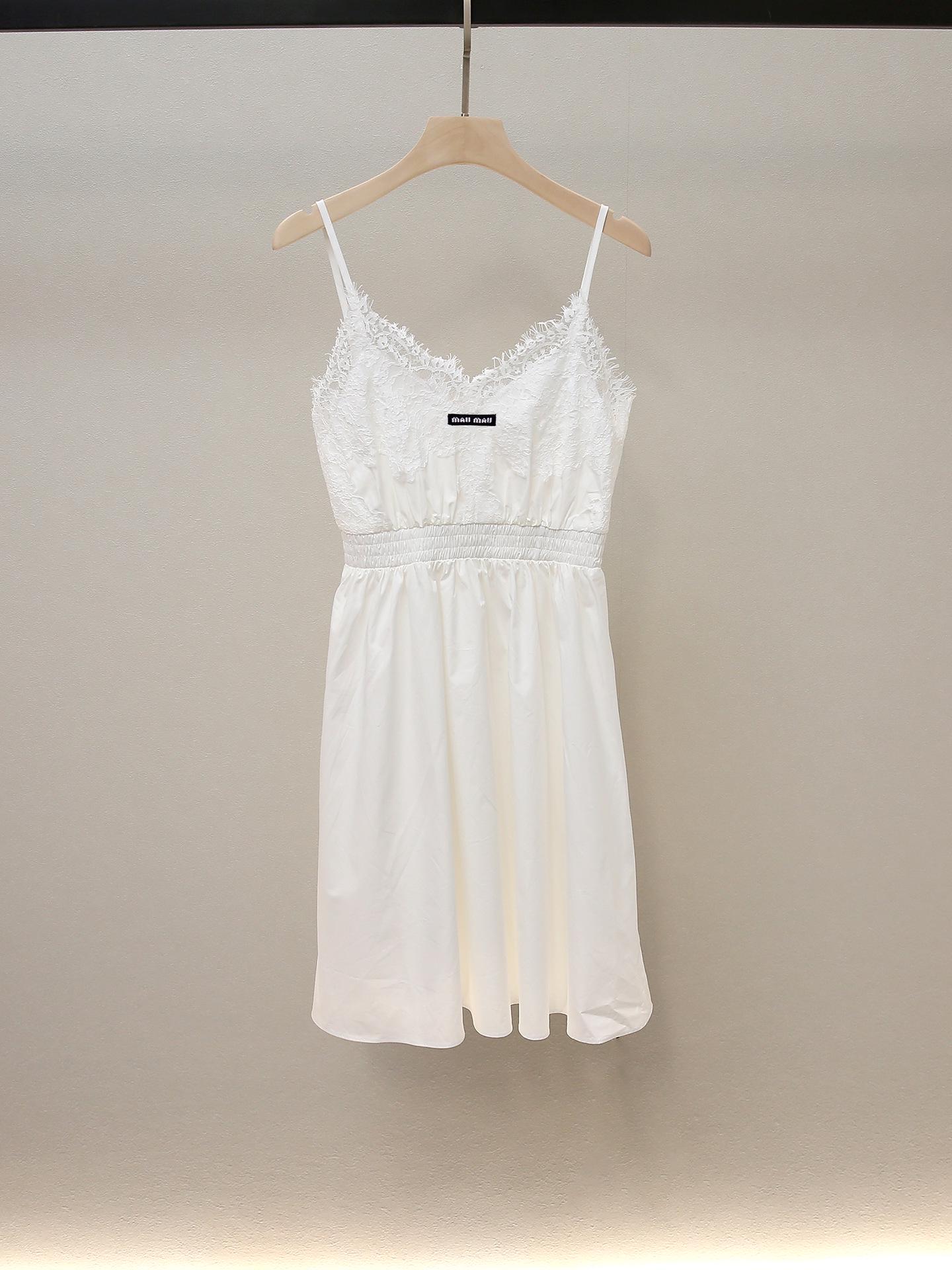 

Elegant Women s Autumn Lace Embroidery Backless A-line Dress Small (S)