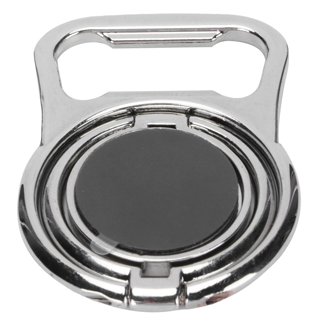 Phone Ring Holder Rotatable Foldable Magnetic Bottle Opener Finger Kickstand StandSilver