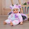 Cloveray Reborn Handmade Newborn Realistic Baby Doll with Dragon Plush Cloth Vinyl Arms and Magnetic Birthday Gift 18-inch Doll, Doll, Clothes, Body,