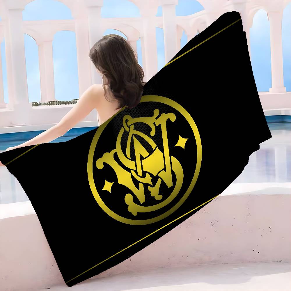 G-Gun S-Smith W-Wesson Bath Towel Microfiber Soft Water Absorbing Breathable For Girl Kids Decorative Cartoon Beach Towel