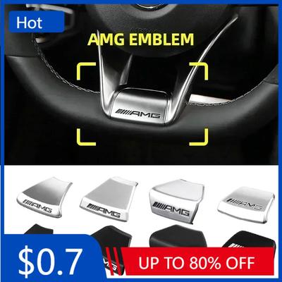 Car Sticker Car Steering Wheel Emblem Sticker Interior Badge Decoration for Mercedes Benz W166 W206 W177 W176 W211 W212 W213 GLA