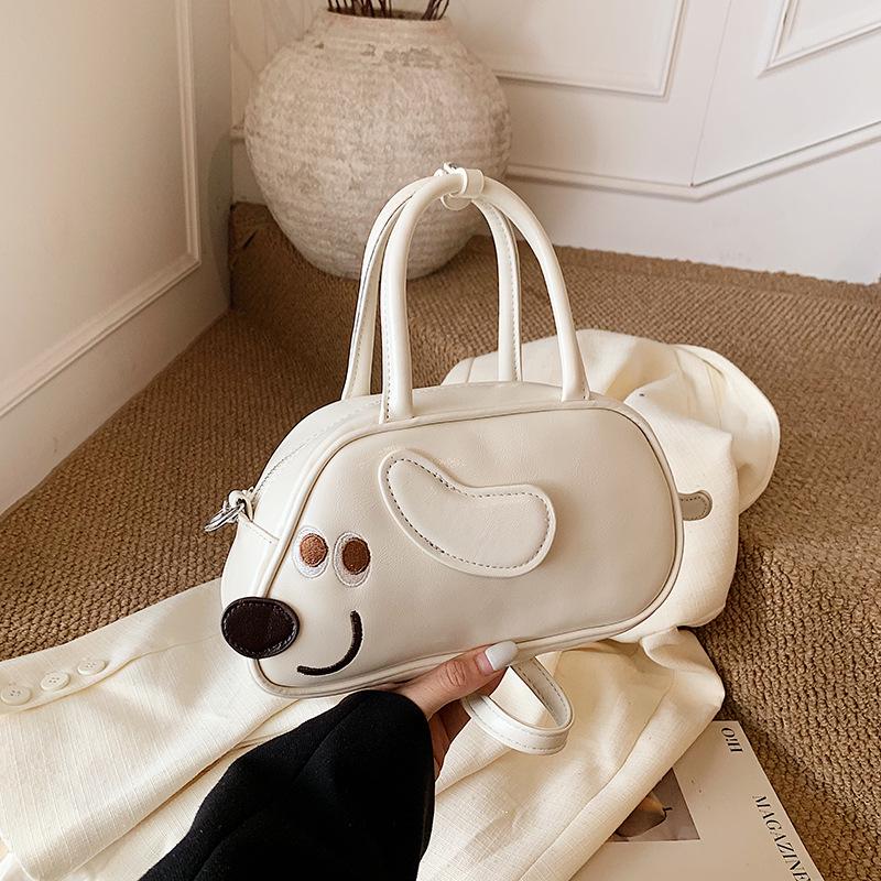 

2025 Versatile Ins Handbag: Chic Bread Puppy Shoulder & Crossbody Bag белый