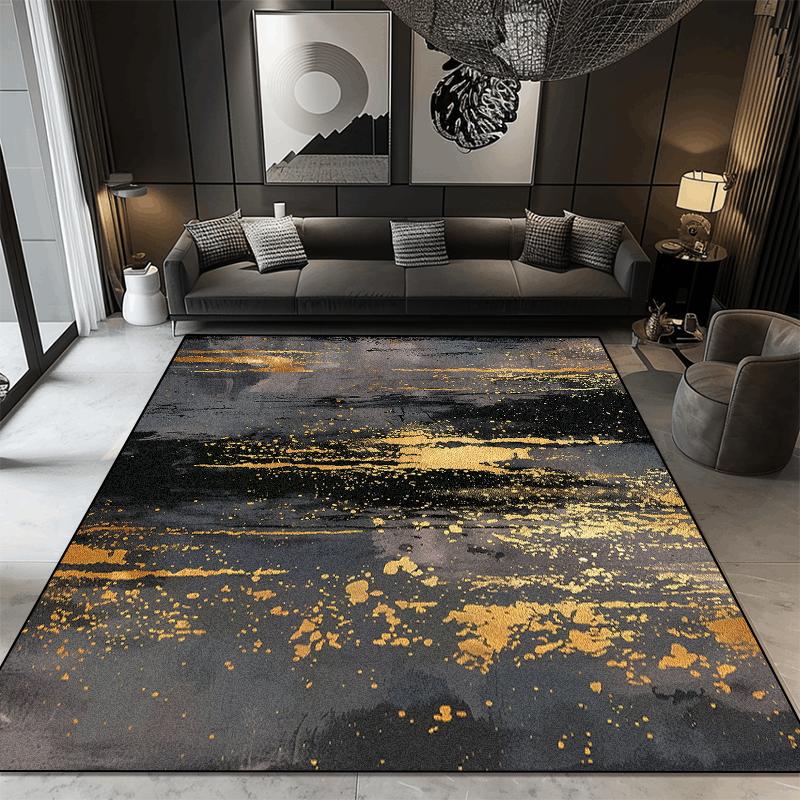 

Living Room Abstract Decoration Carpet Light Luxury Dark Color Rugs Home Sofa Area Foot Mat Room Decor Cloakroom Hallway Carpet 60cm x 90cm