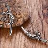 Samurai Scimitar Sword Náušnice pro muže Malé Vintage Katana Náušnice Piercing Punk