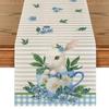 Paasvakantie Tafelkleed Rechthoekig 12.8x71.3/89.7 Inch Feest Tafeldecor Decoratief Konijn Bloemen Tafelkleed voor Kamperen Picknick