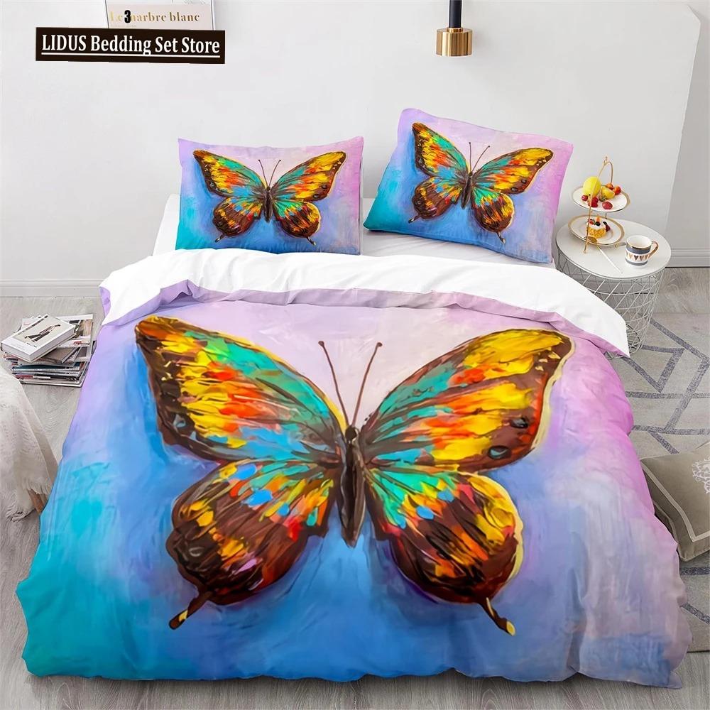 Comforter Oil Painting Pink Cherry Blossoms Tree Flowers Polyester Comforter King Queen Full Size For Girls Boys Kid