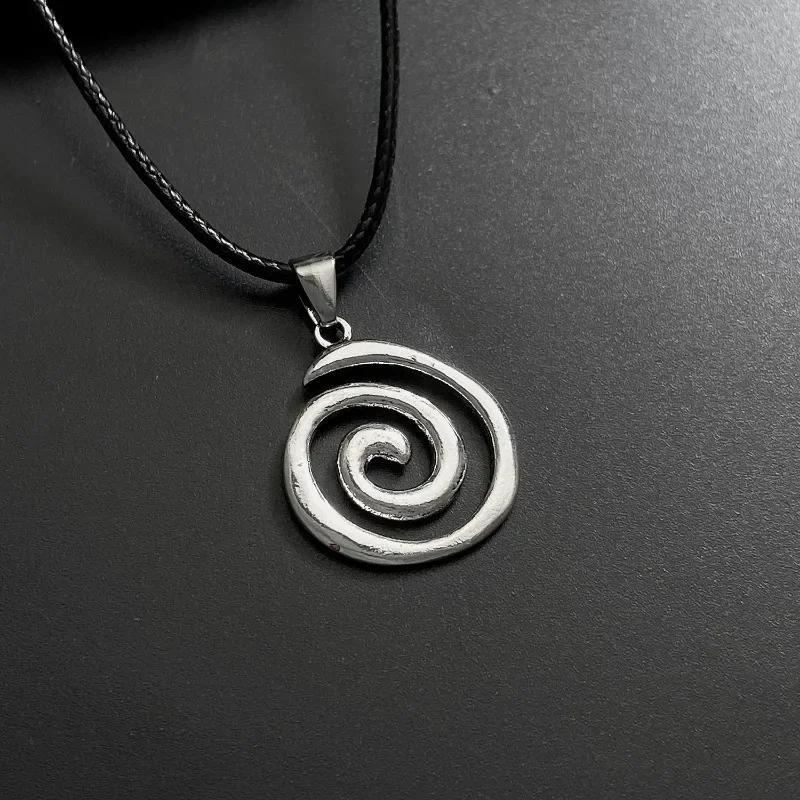 

Spiral Necklace Bohemian Ethnic Swirl Pendant Vintage Mystical Jewelry for Women Daily & Casual Wear Style 1