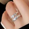 Anillo de Pareja de Animales Gato y Perro Lindo para Mujeres Hombres 2026 Nueva Moda Declaración Anillos para Amantes Día de San Valentín Fiesta Joyería Regalos
