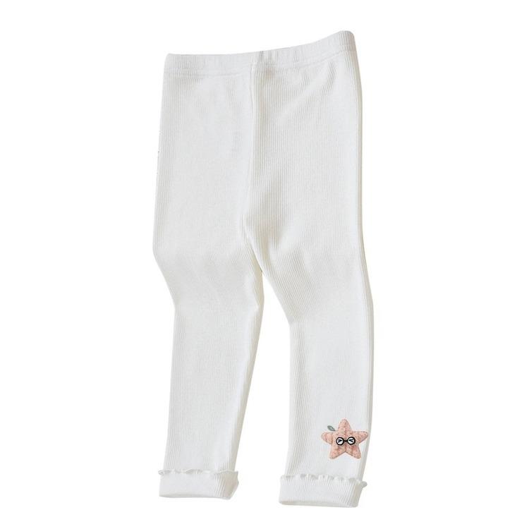 Roztomilé dívky Legíny s elastickým pasem Děti Dětské Dlouhé kalhoty Ležérní Kalhoty Butterfly Stars