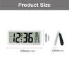 Indoor Temperature Digital Alarm Clock High Precisions Monitor Large Screen Easy To Read LCD Display Battery Operated