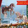 2/3/8Pcs Christmas 2D Flat Acrylic Horse Keychain Pendant Home Decoration Gift Festive Aesthetic Car Hanging Ornament Keychain