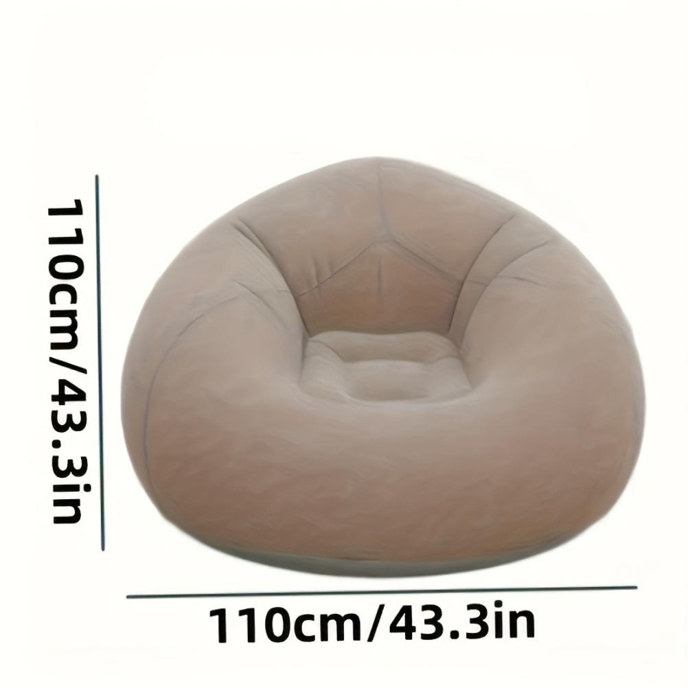 Inflatable Lazy Sofa Oval Foldable Outdoor Lounge Chair Camping Courtyard Garden Portable Folding Chair Modern Home Decoration