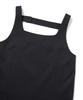 Covernat Woman Pocket Layered Mini Dress Charcoal