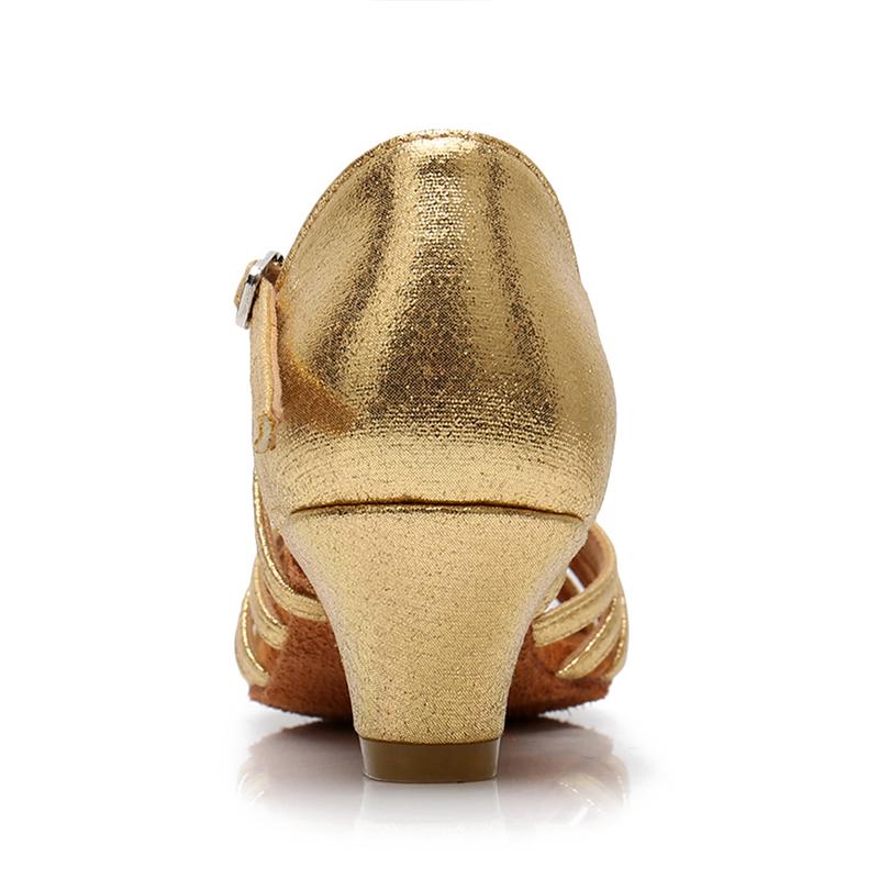 Women Tango Ballroom Latin Waltz Dance Girls Party Shoes High Heeled 4CM