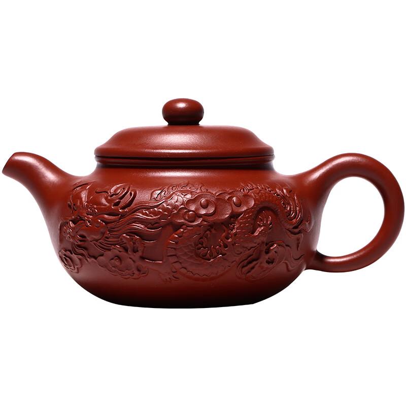 

Yixing Dahongpao Double Dragon Zisha Teapot