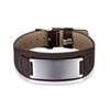 2026 Black Steel Bent Leather Bracelet Adjustable Watch with Leather Bracelet Men's European and American Bracelet