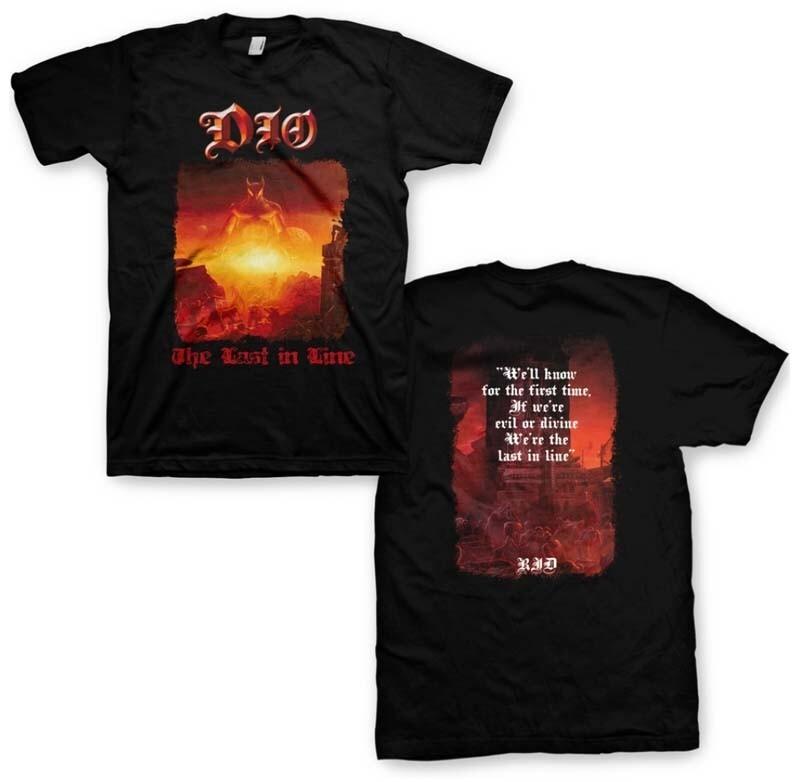 New Authentic DIO Last in Line Album Heavy Metal Holy Diver Band Black TShirt Unisex T-Shirt XXXXL