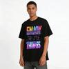 Enjoy The Little Things Gradient Print Casual Short Sleeve Top Pure cotton T-shirt