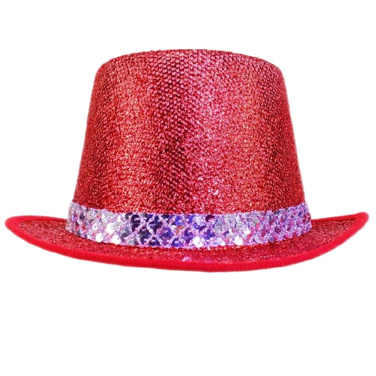 כובע קוסמים יוניסקס כובע צילינדר מסוגנן כובע צילינדר אקססורי להופעת במה עבור אמני במה