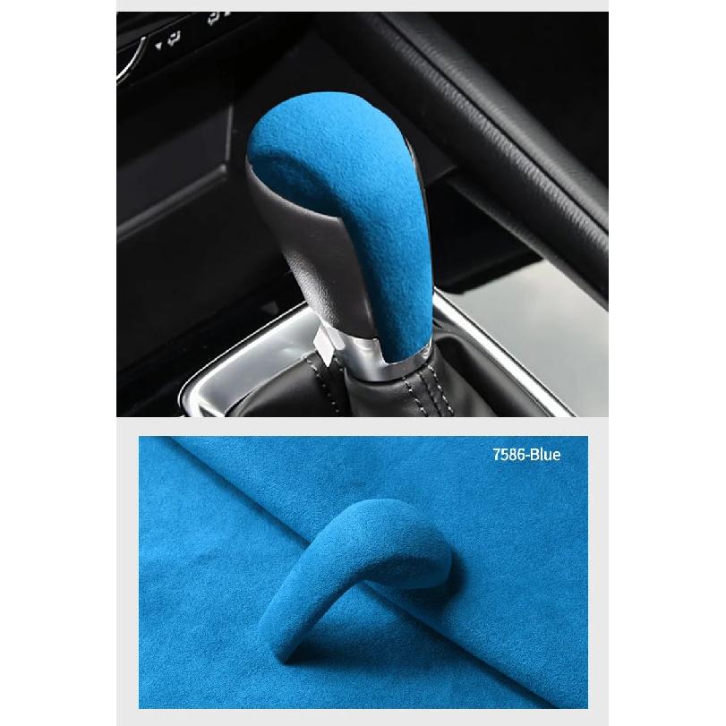 For MAZDA Atenza Axela CX4 CX5 2014-2020 CX3 CX8 2019-2024 Made of Alcantara Car Gear Shift Knob Cover Trim Interior Accessories
