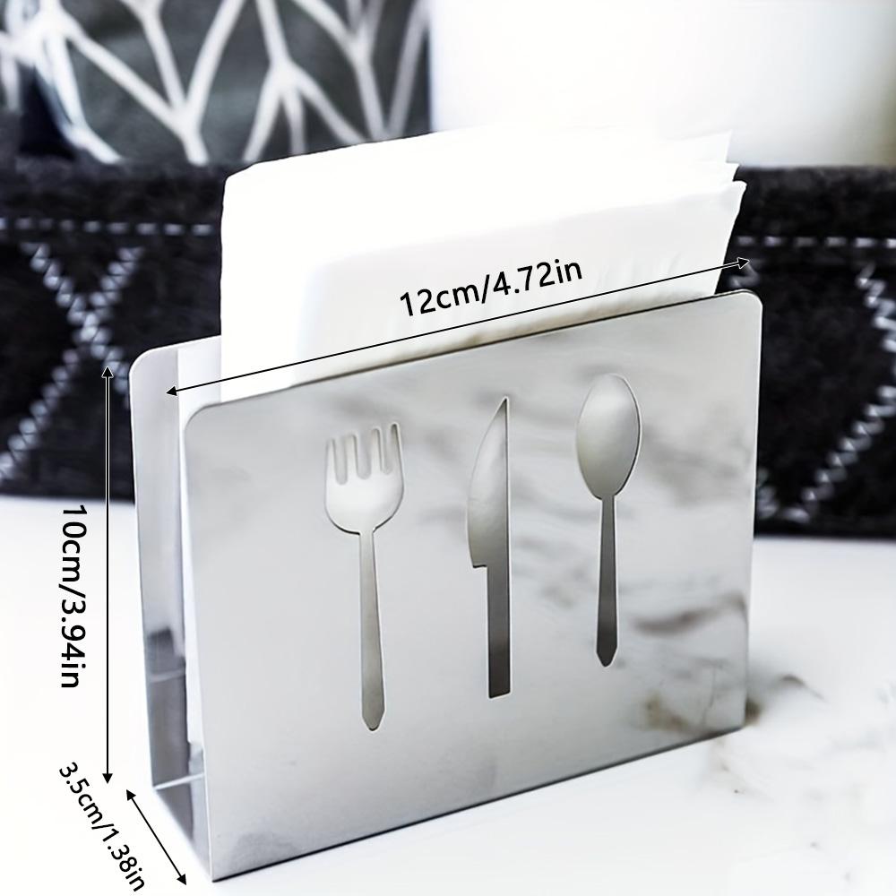 1 Stück Quadratischer Edelstahl-Papierhandtuchhalter, Kann als Arbeitsplatten-Papierhandtuchhalter verwendet werden, Küche, Schlafzimmer, Badezimmer