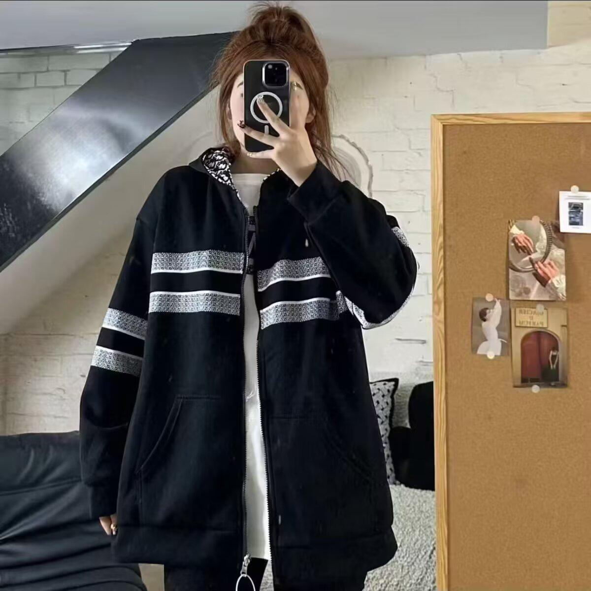 

Трендовые унисекс куртки 2024: Весна и Осень Уличный стиль Гонконгский, Японский, Харадзюку, Корейский стили L чёрный