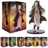 Anime 16 cm-es Demon Slayer Kimetsu no Yaiba figura Kamado Tanjirou akciófigura Agatsuma Zenitsu Nezuko Warrior PVC modell játékok