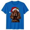 Spaniel Dog Christmas Holiday Animals Unisexs Unisexs Graphic Tee Festive Tee