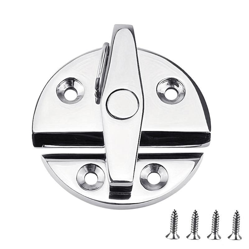 

316 Stainless Steel Boat Door Catch 180 Degree Rotating Round Knob Lock Push Button Closure Suitable for Marine Home Use 1