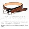 (Nagasawa Belt Industry) NB018 Genuine Leather Belt, Italian Buttero Thick Raised Belt [Genuine Leather] (Chocolate)