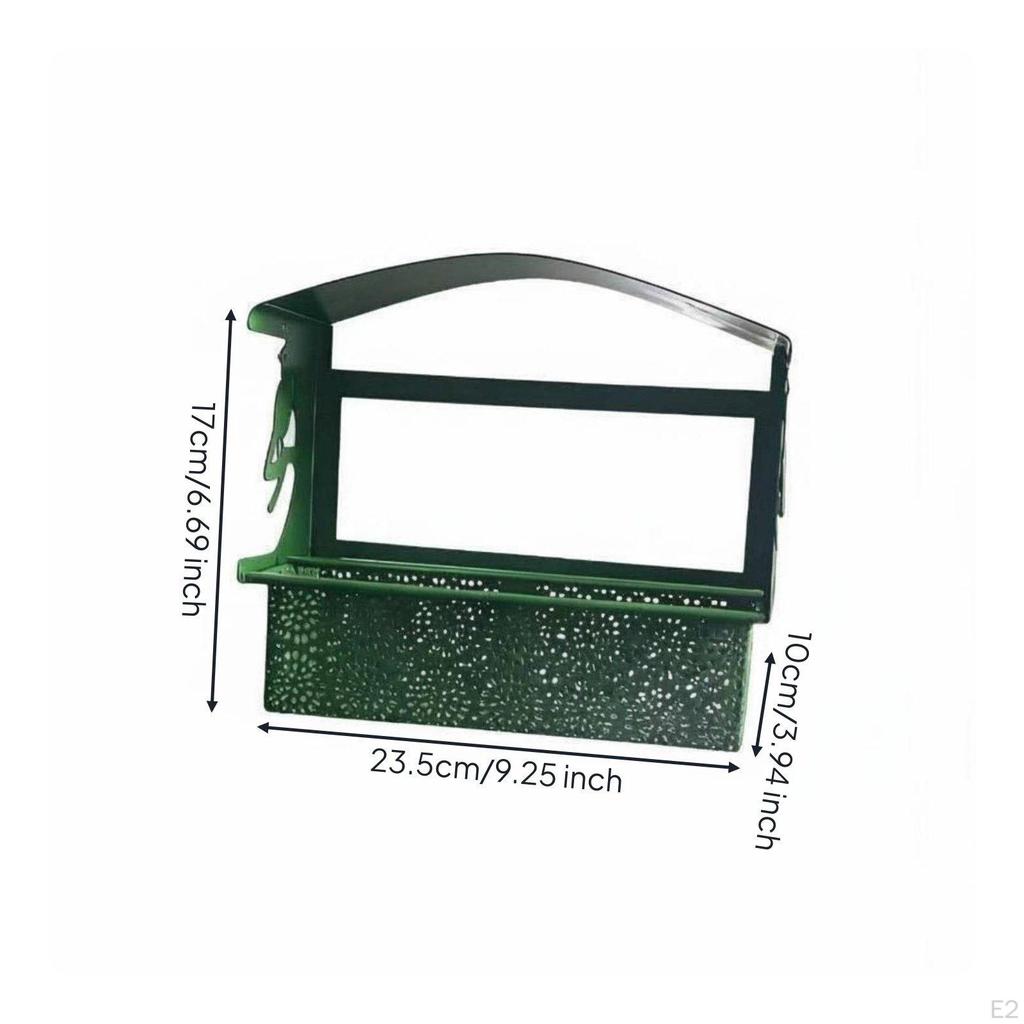 Vintage Window Style Bird Feeder Weather Resistant Wall Mount Tray Garden Decor for Gardeners,