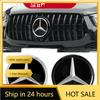 DGO2 New For Mercedes Benz 1pcs Car Grill Emblem Star Badge Front Grill Logo For Mercedes Benz A C B V G E Class GLK GLA GL CLS ML GL