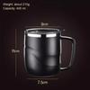 New Stainless Steel Insulated Coffee Mug with Sliding Lid Vacuum Travel Handle Camping Tea Flask for Hot Home Office Cold Drinks