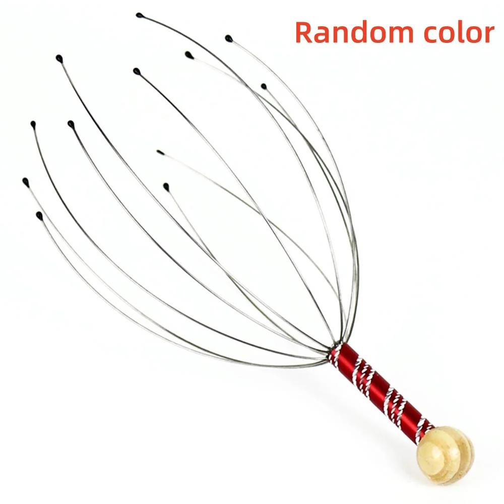 

Octopus Head Massager Stainless Steel Head Scratching Relaxer Brain Massage Claw Scalp Scratcher Itch Reliever Soul Extractors