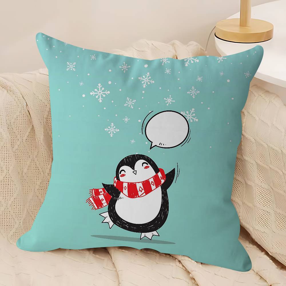 Süßes Pinguin-Kissenbezug-Design Kissenbezug Dekor Feiertagsdekorati